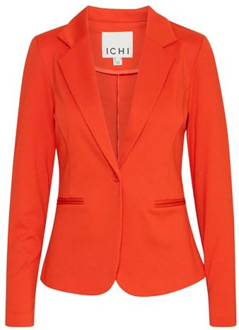 ICHI Damen Ihkate Lässiger Business-Blazer, 171564_Fiesta, S EU