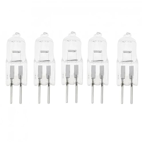 UGEFKMQ Bombillas Halógenas G4 35W 12V 50W Bombilla Halógena G4 Base 2 Pines Blanco Cálido Regulable,20W,5Pc