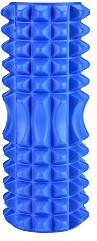 Foam Roller Yoga Massager for Deep Tissue Muscle Massage Trigger Point Muscles Therapy Fitness Gym Physio Yoga Pilates Roller for Relax Muscles, Balance Exercises, Pain Relief (Blue, Medium)