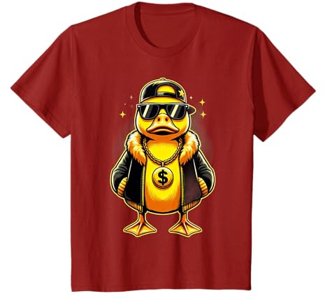 Regalo de rapero de patito | Lindo patito como rapero Camiseta