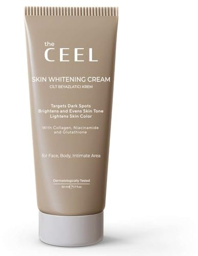 The Ceel - Hautaufhellung Crem Aufhellung für Achseln, Gesicht, Ellbogen, Knie & Intimbereich - mit Arbutin-Kojisäure, Glutathion & Gurkengeruch - Sanfte Feuchtigkeitscreme für alle Hauttypen - 50 ml