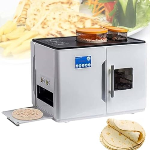 Wasd3Pods Machine Automatique à Fabriquer des Tortillas, des Crêpes, des Pains Plats Et des Pitas, pour Chapati, Corn Cakes, Tortilla à La Farine