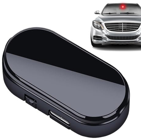 Luce di allarme solare per auto, luce di sicurezza a energia solare, allarme antifurto, maggiore sicurezza, design realistico, 5 cm, per e camion