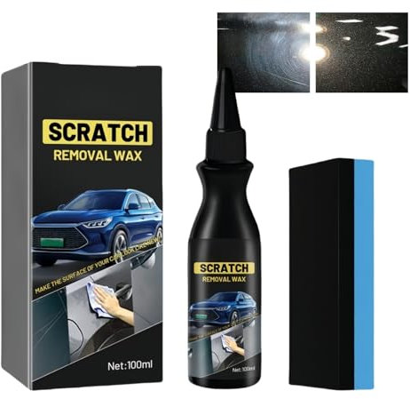 Car Scratch Remover,Quik Scratch Eraser Kit,Car Paint Scratch Remover Kit for Cars,Car Paint Restorer,Remove Deep Scratch,Car Cleaning Kit,Car Scratch Repair Wax,Black Car Polish for Scratches