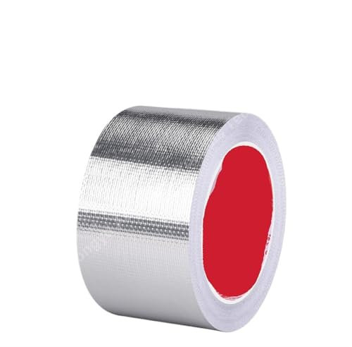 Nastro in alluminio, nastro adesivo in alluminio con schermatura EMI impermeabile a prova di perdite di umidità da 20 m, nastro in alluminio con schermatura termica in fibra di vetro(0.15mm-15mm)