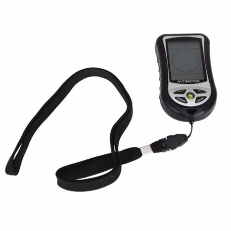 digitaler Höhenmesser, digitaler Höhenmesser, Wettervorhersage, Barometer, Wettervorhersage mit Hintergrundbeleuchtung, elektronischer Wettermonitor mit Luftdruck und Tracking