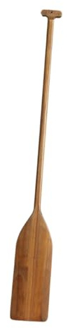 Baoblaze Wooden Paddle Prop Decorative Lightweight Wooden Canoe Paddle Wood Canoe Oar Decor for Outdoor Pool Office Hanging Decor, Brown