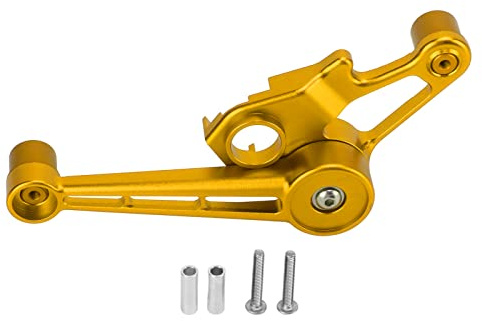 ANKROYU MEIJUN Cadena de Bicicletas Tensor de aleación de aleación de Aluminio Premium Estabilizador de la Cadena de desvío Trasero para Bicicletas de montaña Bicicletas fijas Bici (Negro) (Oro)