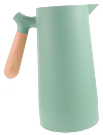 Toyvian 1pezzi Bottiglia d Acqua Termica Isolante Per Mantenere Caldo Bottiglia Di Stoccaggio Portatile Facile Da Pulare e Resistente Base Antiscivolo e Manico in Legno