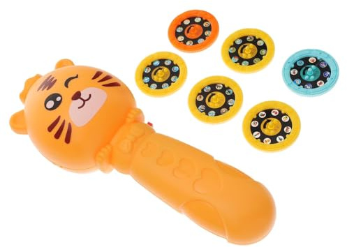 SUPVOX Projector Torch with Slide Patterns Educational Flashlight for Bedtime Cognitive Learning Nightlight Projector for Boys