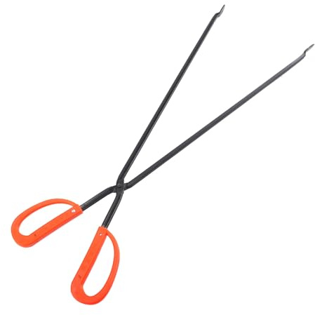 DIYEAH Pince à Lourd Résistante Chaleur Longue Poignée pour Barbecue Cuisine Domestique et Foyer pour Saisir Bûches Braises et Déchets