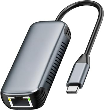 Kalttoy 5-Gbit/s Typ C Ethernet Netzwerkadapter mit RJ45-Anschluss, schnelle Übertragung für Computer Tablets, Anschluss, Gigabit Ethernet Adapter