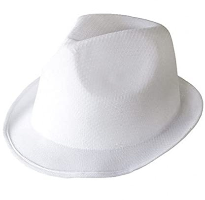 Puckator Cappello Panama Bianco per Festa, Matrimonio, Evento - 10 Pezzi - Taglia Unica - Nastro Escluso