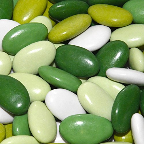 Confetti Doppio Cioccolato Sfumati Verde Papa Dolceamaro g 500 (95 confetti) - Solo aromi e coloranti naturali - Certificati Kosher e Senza Glutine