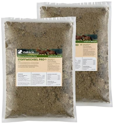 Makana Stoffwechsel PRO Pulver für Pferde, 2 x 1,5 kg Beutel