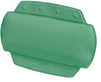 Spirella - Badewannenkissen Alaska Mit 8 Saugnäpfen Antibakteriell - Rutschhemmend Waschbar - Moosgrün - 23 x 32 cm