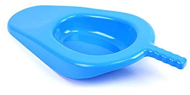 Ampie Padella da Letto in PP Lisce per paziente allettato - Padella Portatile per Uomo e Donna, Formato Adulto: 50 x 12 cm (2 Pezzi)