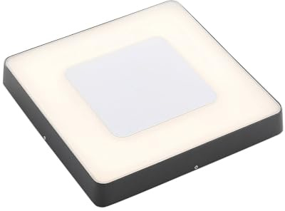 Lucande LED Deckenlampe aussen mit Bewegungsmelder, Deckenleuchte außen spritzwassergeschützt IP54 1x 25W Außenleuchte