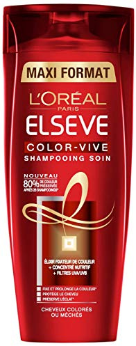 L'Oréal Paris Elseve Shampooing Soin - Pour Cheveux Colorés ou Méchés - Color-Vive - 400ml