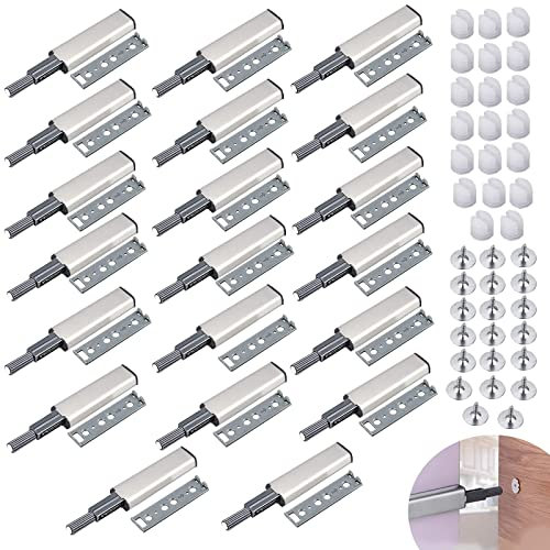 ZOLISCHE Lot de 20 loquets magnétiques à pousser pour porte de placard de cuisine et armoire