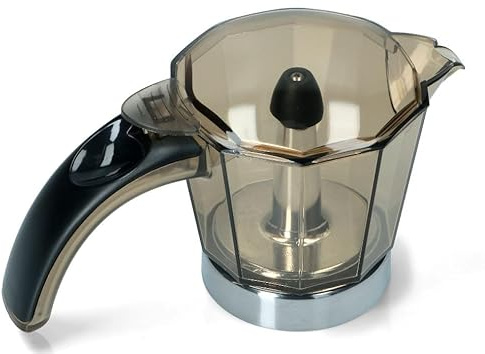 RYELDOM - Caraffa di Ricambio per Caffettiera Elettrica Alicia De'Longhi – Capacità 2/4/6 Tazze – Materiale Resistente e Impugnatura Ergonomica (2 Tazze)