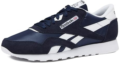 Reebok Classic Nylon Mens Sneakers Tennis Shoes, Vector Navy/Footwear White/Footwear White, 9.5
