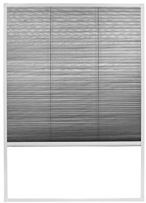APANA - Fliegengitter Plissee für Dachfenster 110 cm x 160 cm - ausziehbarer Insektenschutz Fenster zum Zuschneiden gegen Fliegen, Insekten und Mücken - Mückenschutz Dachschrägenfenster (Weiß)