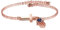 LSxAB Rose Gold Evil Eye Charm Cross Bracelet for Women Amulet Good Luck Protection Adjustable Bracelets for Sister Best Friend