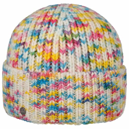 LIERYS Colour Fantasy Strickmütze Beanie Umschlag-Design Wollmix Alpakamütze Damen Made in Germany Herbst/Winter