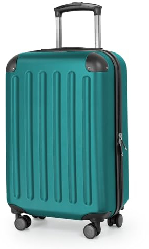 HAUPTSTADTKOFFER Spree - Leichtes Handgepäck 55x35x20 cm für Jede Airline, Hartschalen-Koffer Flugzeug Trolley, Kabinentrolley Bordkoffer 4 Doppel-Rollen, 2,3 kg, 33L, Aquagrün | ABS-Hartschale · 3.2 kg Leichtgewicht · 4 Doppelrollen · Austauschbare Ersatzteile · Kabinengepäck · Für alle Airlines