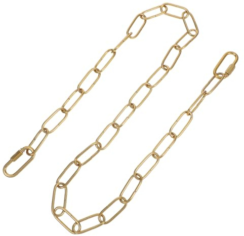 Hemobllo Eisenkette Goldener Pendelleuchten und Industrielle Eisen Kronleuchter mit Farbe Vielseitige Aufhängungskette aus Büro und Wohnbereich