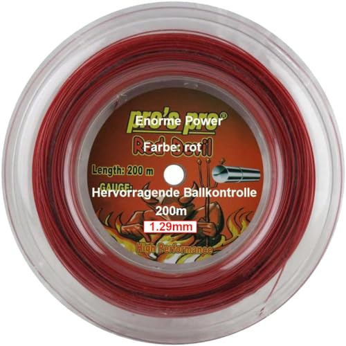 Generisch Tennissaite Red 200m 1.29mm