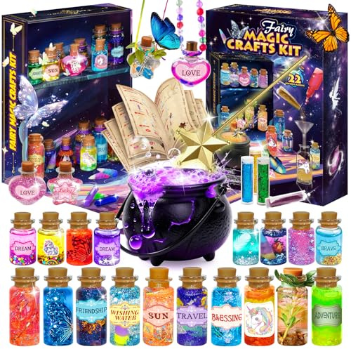 Fairy Unicorn Potions Making Kit Children, DIY Craft Set, Magic Craft Potion Kits for Girls & Boys Ages 6-12+, Creative Craft Toy for Christmas Halloween Birthday