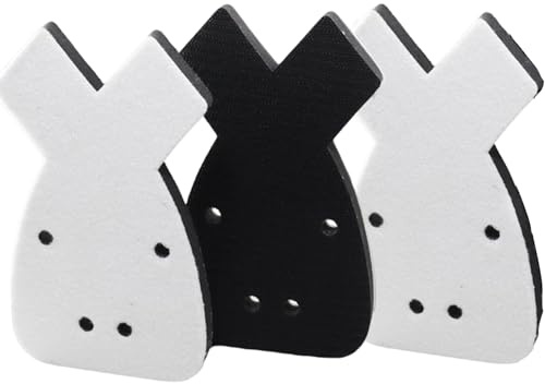 3pcs 165mm*93mm Black and Decker Mouse Sander Pads,Detail Sander Paper Interface Pad, 4 Hols Foam Interface Mouse Sander Sandpaper Backing Pad