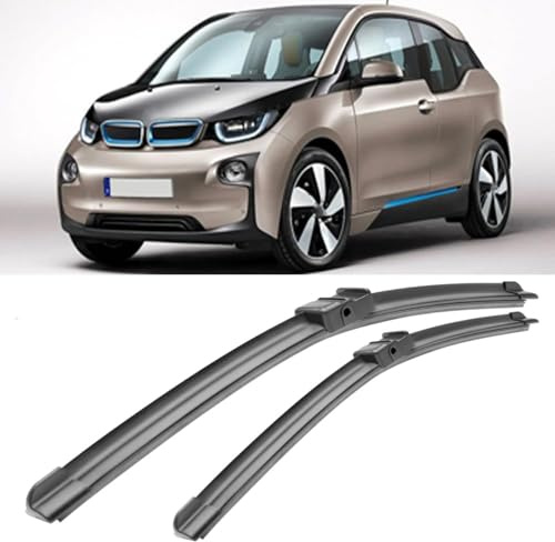 SDUEYZS 2 Pièces Balais D'essuie-Glace pour BMW i3 2013-2018 28+21, Essuie Glaces Nettoyer Les vitres Durable Auto Pare-Brise Accessoires