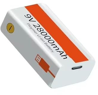 Batería De Litio Recargable Por USB 6F22 De 9 V Y 28000 MAh (2-20 Unidades) For Multímetro, Micrófono, Guitarra, Karaoke, Etc.(20pcs)