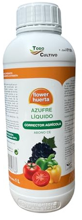 Azufre líquido quelatado 1 litro. Corrector de azufre 100 '% asimilable por la planta.