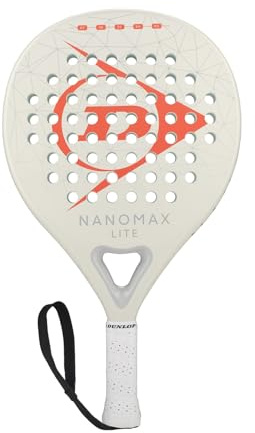 Dunlop Pala de Pádel Nanomax Lite – Forma híbrida, Cuadro de Grafito, Equilibrio Medio, Núcleo EVA Blando – Raqueta de Control Ligera