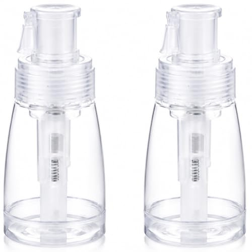 kkrrammii 2 Pcs Glitter Duster Sprayer Transparent Craft Glitter Spray Bottle Empty Multi Purpose Plastic Powder Pump Bottle Portable 180ml Bottles for Scrapbooking Cardmaking DIY Decorations Clear