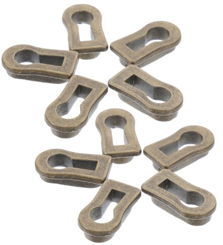 Uonlytech Copri Serrature per Mobili Antichi 10pezzi in Lega di Zinco Design Semplice ed Elegante, Protegge i Buco della Serratura per Cassetti e Ante Armadio, Regalo per Casa