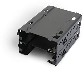 Phanteks - PH-HDDKT_03 Lot de 2 Cadres de Montage empilables pour Disque Dur de 3,5, Noir