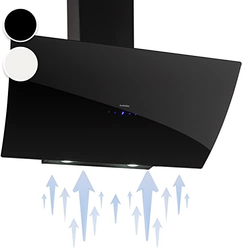 Klarstein Annabelle Hotte aspirante • Extracteur de fumée murale • Absorption et ventilation 90 cm - noir