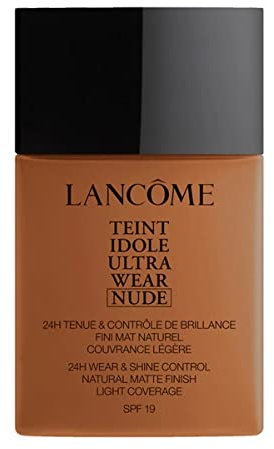 Lancôme Teint Idole Ultra Wear Nude Fondotinta Liquido con SPF 19, 11 Muscade, 30 ml