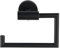 WENKO WC-Papierhalter ohne Deckel Mod. Bosio Black, aus rostfreiem Edelstahl, 15x10,5x6,5 cm, inkl. Schraubmaterial, Schwarz matt