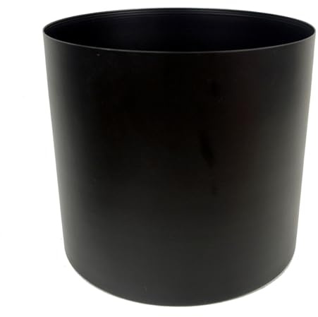 Leaf Pflanztopf Metall schwarz 20x18cm 18cm