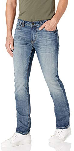 Buffalo David Bitton Slim Ash Jeans, Rinçage Indigo, 30W / 34L Homme