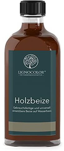 Lignocolor Holzbeize (100 ml, Teak) umweltfreundliche Beize auf Wasserbasis für Holz