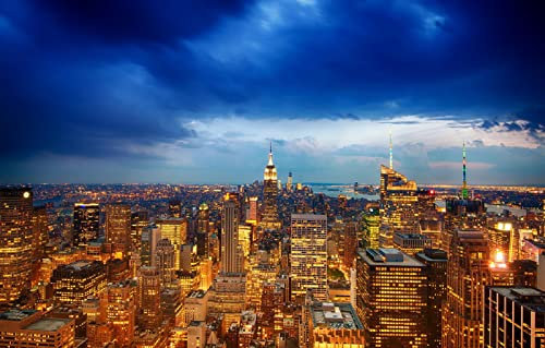 LHJOYSP Puzzle 1000 Teile Tiere Empire State Building Theater District, Manhattan, New York City, New York City, USA 75x50cm