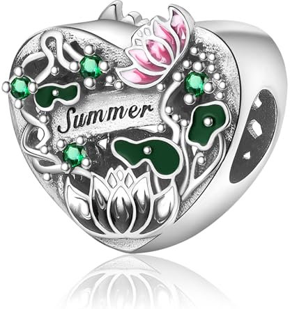 Jokmeo 925 Sterlingsilber Damen Charm Anhängerperlen, kompatibel mit Pandora sowie europäischen Armbändern und Halsketten. Passend für Frauen und Mädchen.
