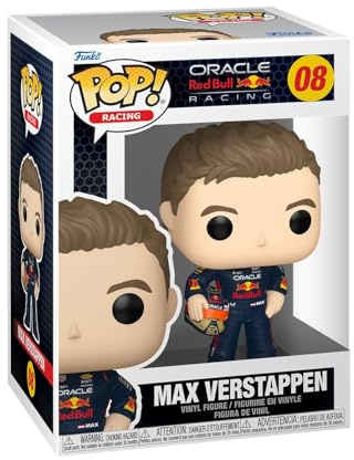 Funko POP! Racing: Red Bull Racing - Max Verstappen with Helmet | Offizielles Sport Merch - Vinyl Sammelfigur als Regal Deko - Geschenkidee zum Geburtstag für Fans und Sammler